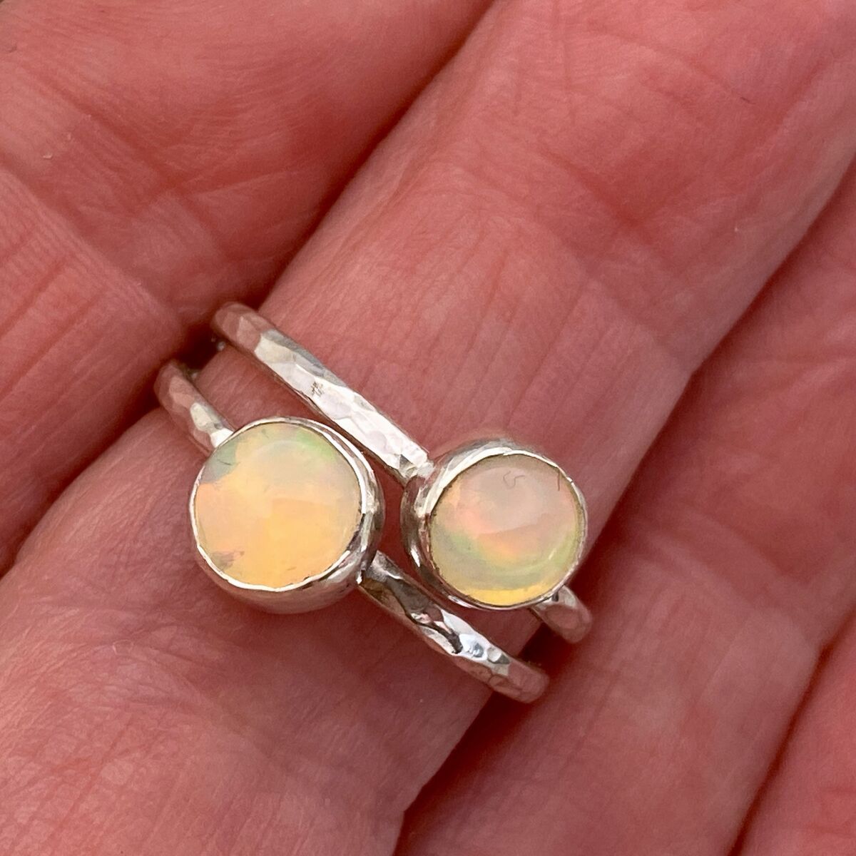 Double Opal ring 2