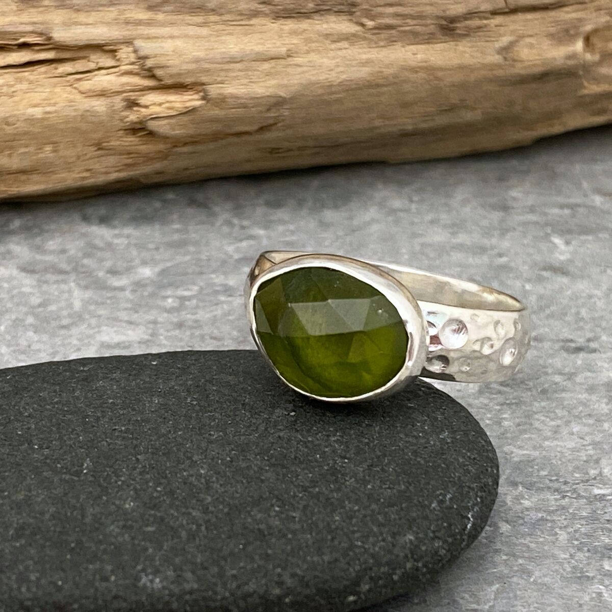 Vesuvianite ring 3