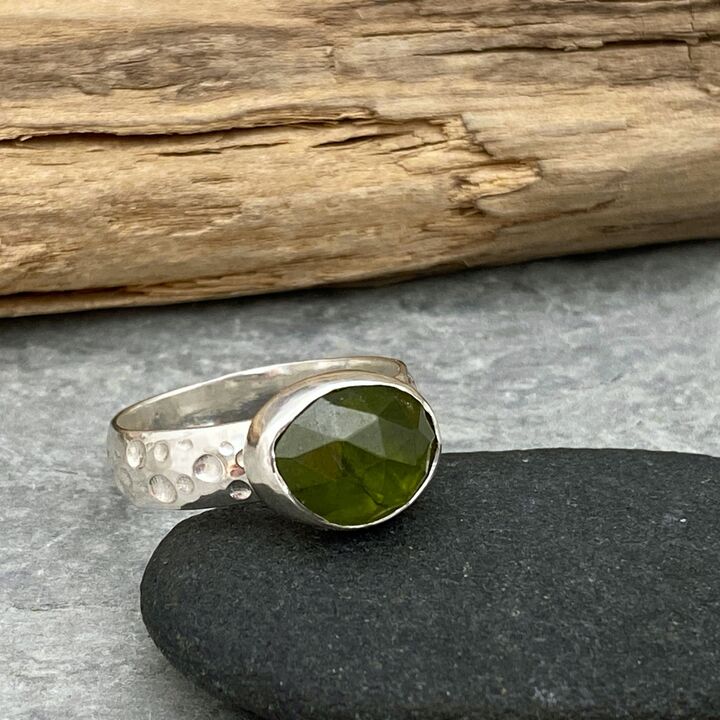 Vesuvianite ring 2