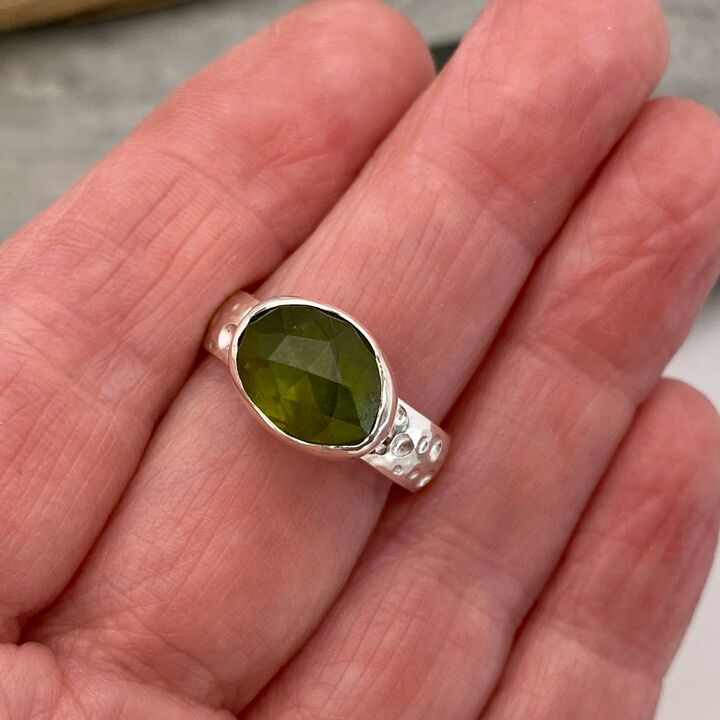 Vesuvianite ring 5