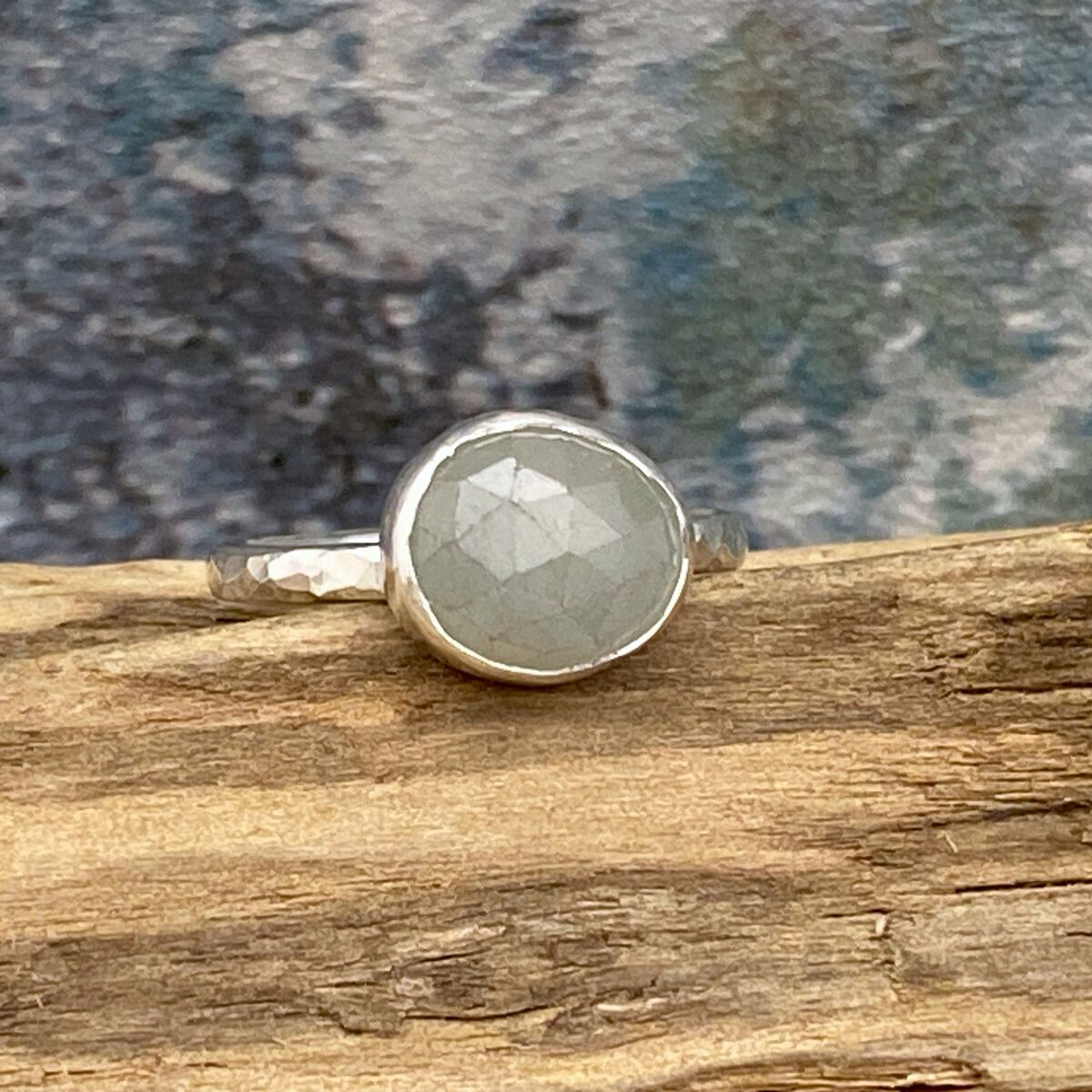 Grey sapphire ring 5