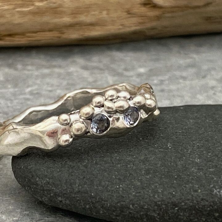 Spinel silver ring  2
