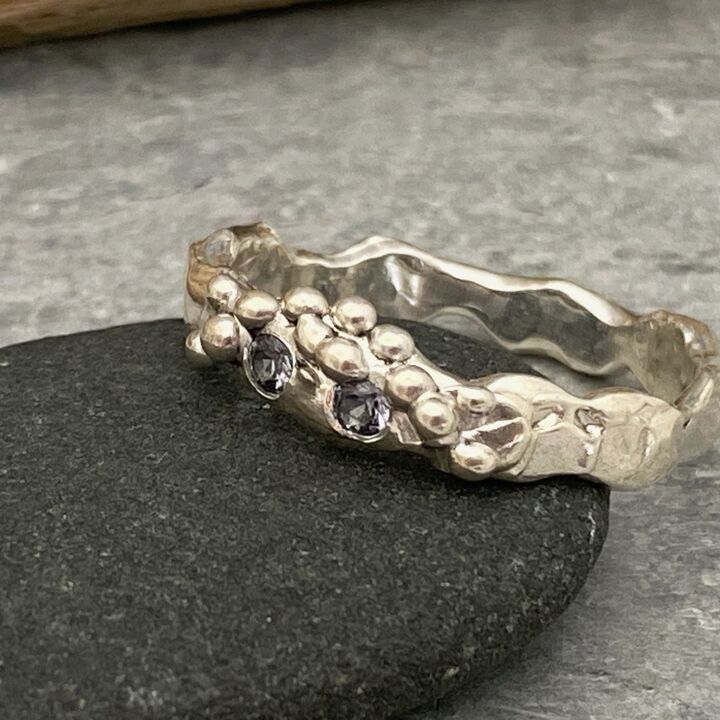 Spinel silver ring  3