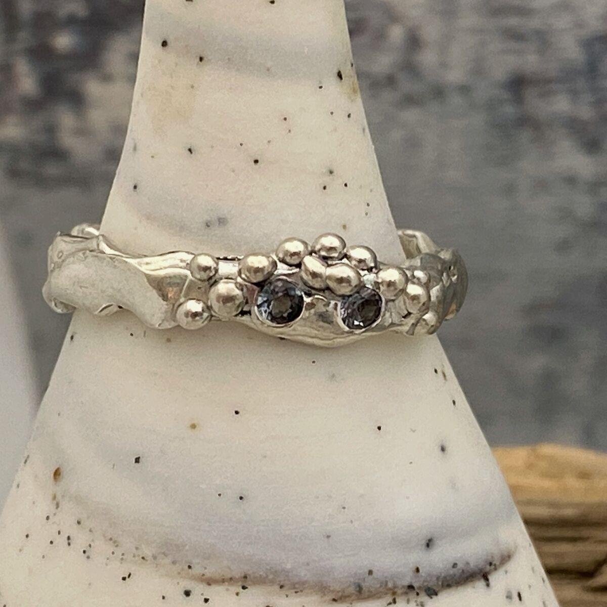 Spinel silver ring 4