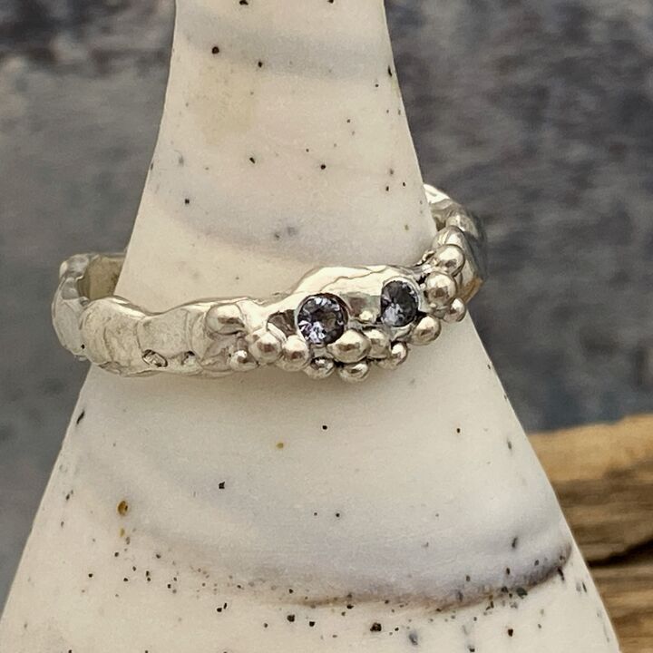Spinel silver ring  5