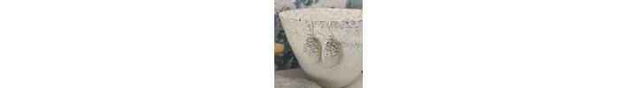Sand and sea textured oval drop earrings