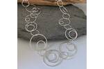 Eccentric circles chain necklace