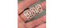 Wide organic oceanic ring band 9