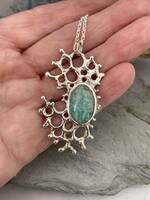 Amazonite stone in an organic sea inspired setting 5