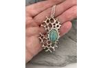 Amazonite stone in an organic sea inspired setting 5