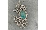 Amazonite stone in an organic sea inspired setting 4
