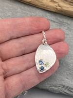 Trio of sapphires pendant  5