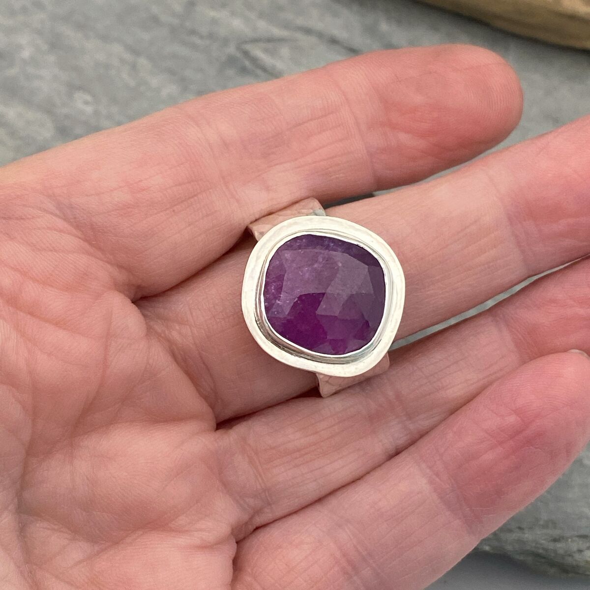 Purple Sapphire statement ring 4