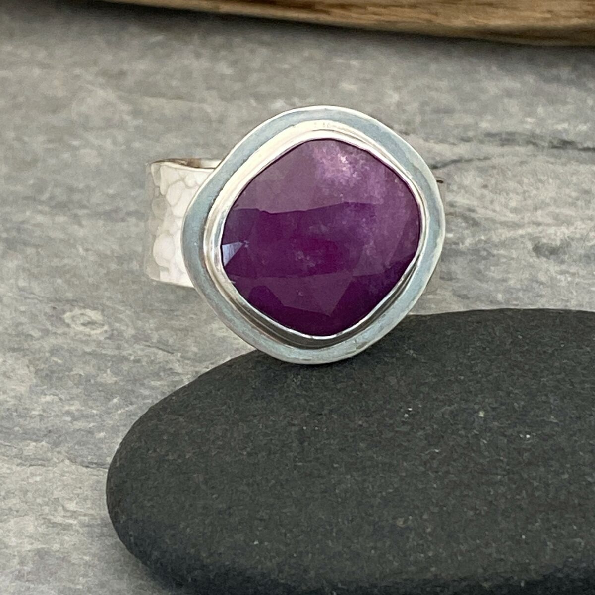 Purple Sapphire statement ring 3