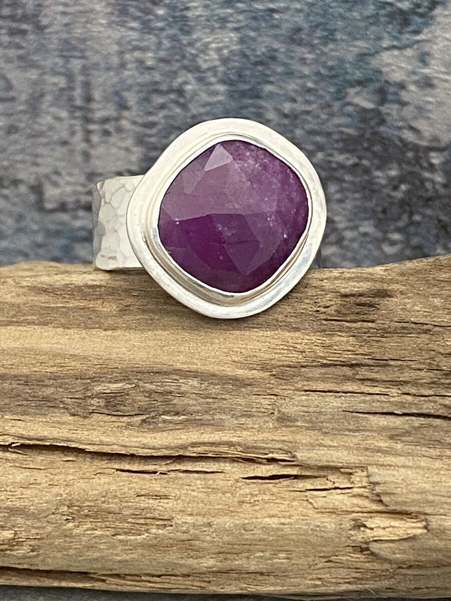 Purple Sapphire statement ring 2