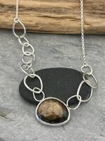 Brown sapphire necklace 2