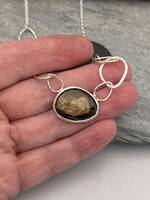 Brown sapphire necklace 3