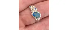Opal and sapphire ring 3
