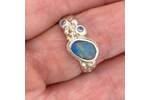 Opal and sapphire ring 3