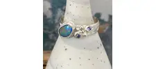 Opal and sapphire ring 2