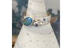 Opal and sapphire ring 2