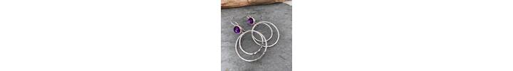 Amethyst earrings
