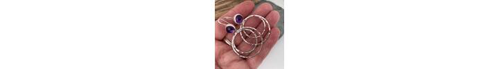 Amethyst earrings 2