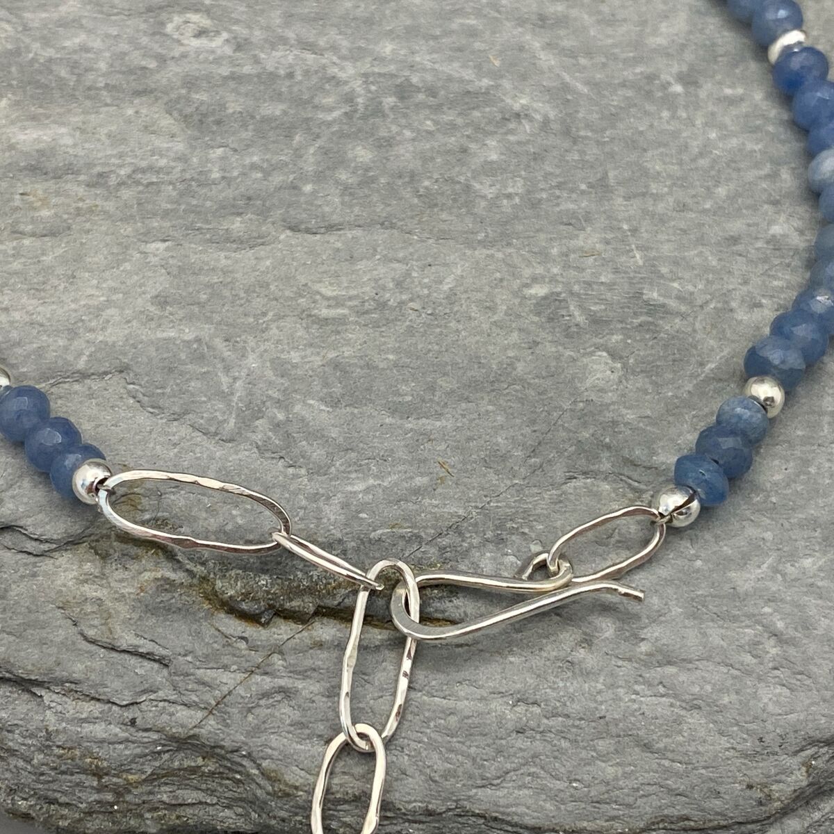 Light blue natural gemstones bracelet 4
