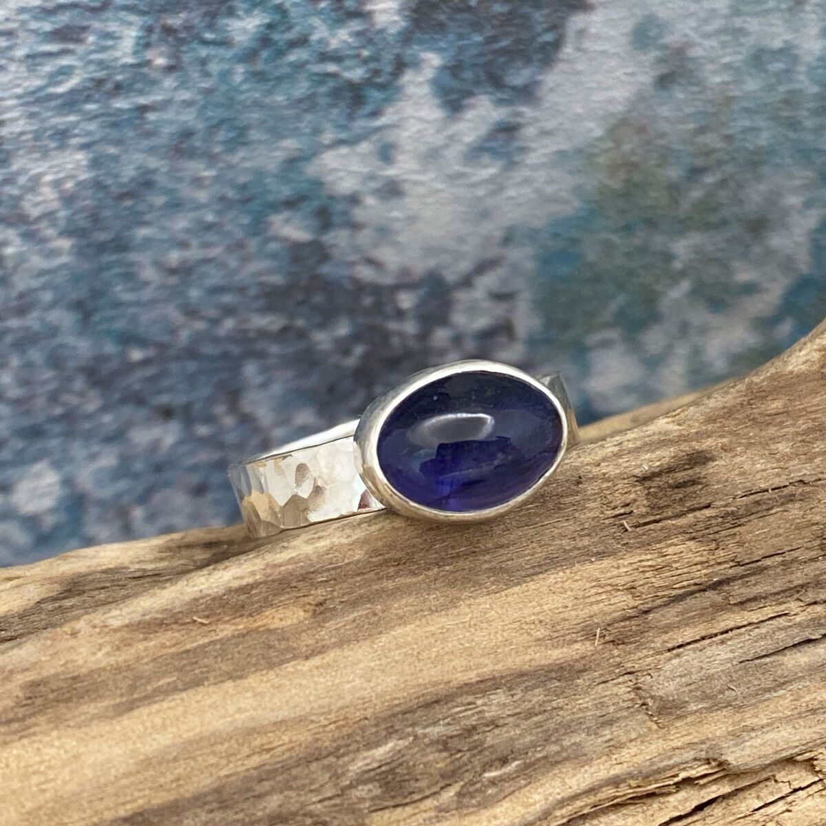 Blue gemstone ring 2