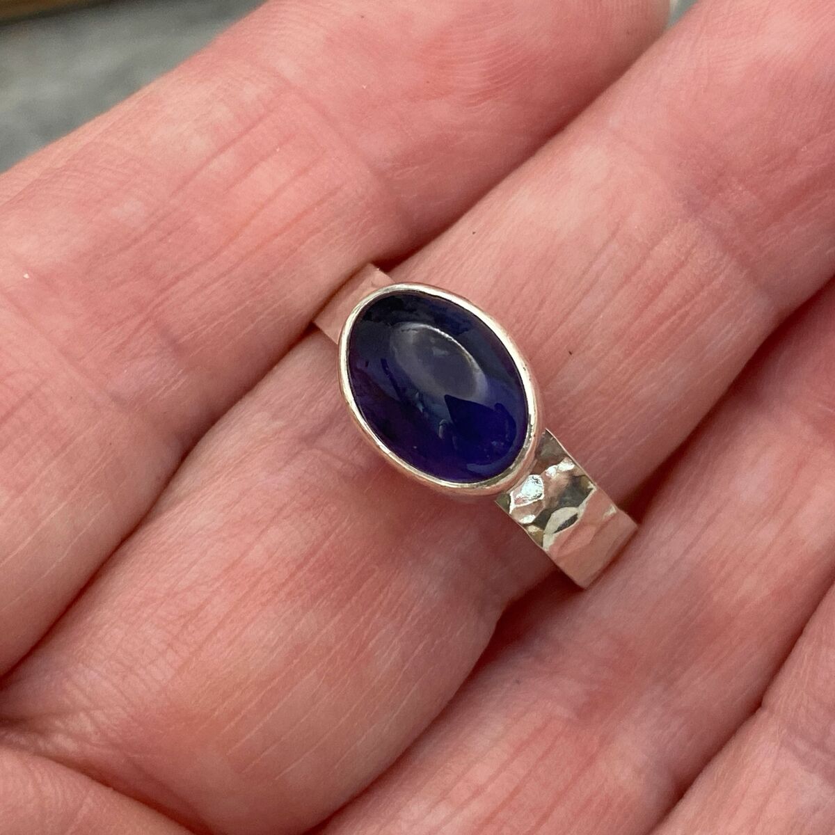 Blue gemstone ring 6