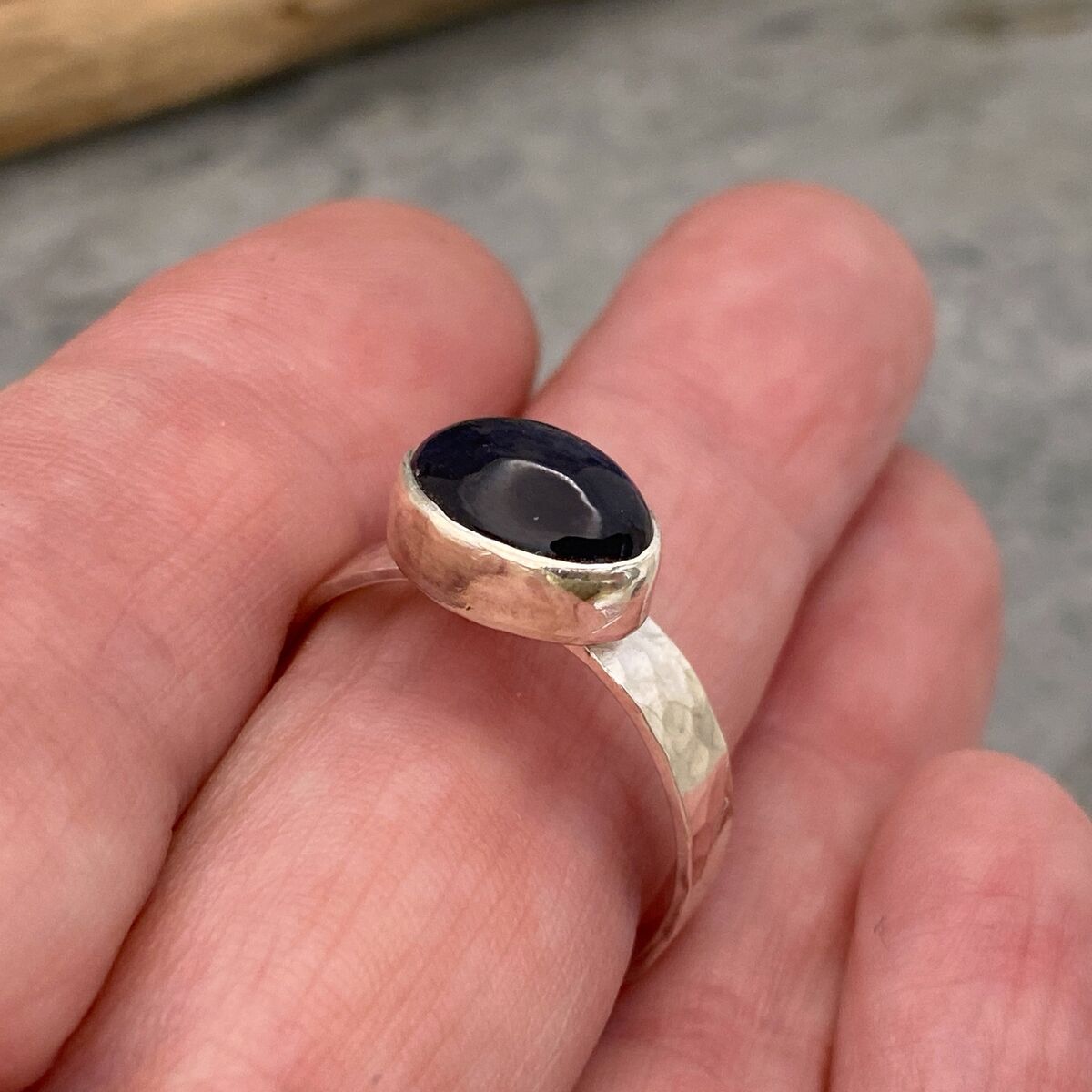 Blue gemstone ring 5