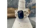 Bold kyanite and silver ring 2