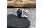 Bold kyanite and silver ring