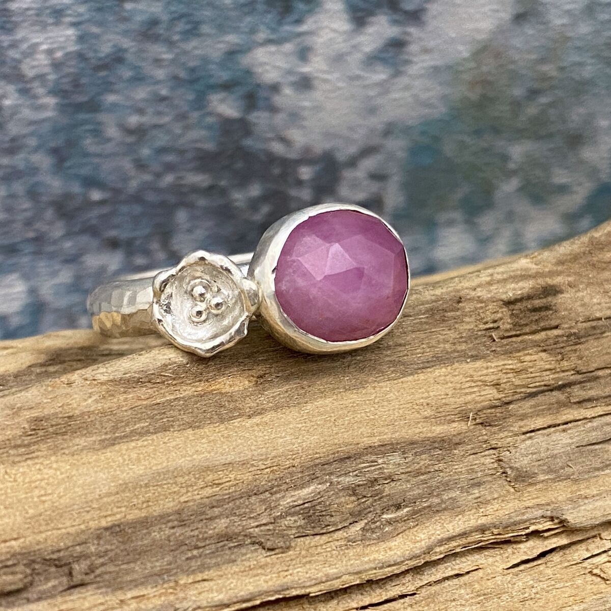 Pink sapphire ring