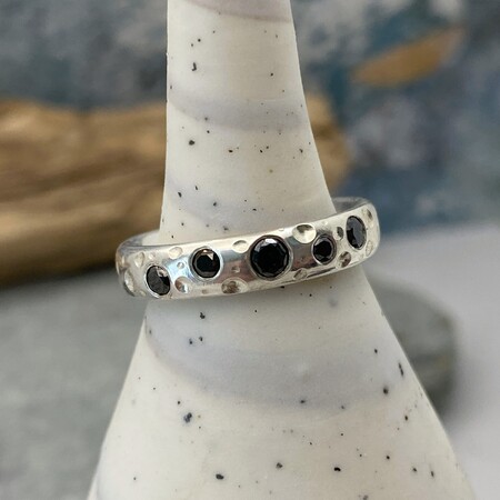 Black diamond ring