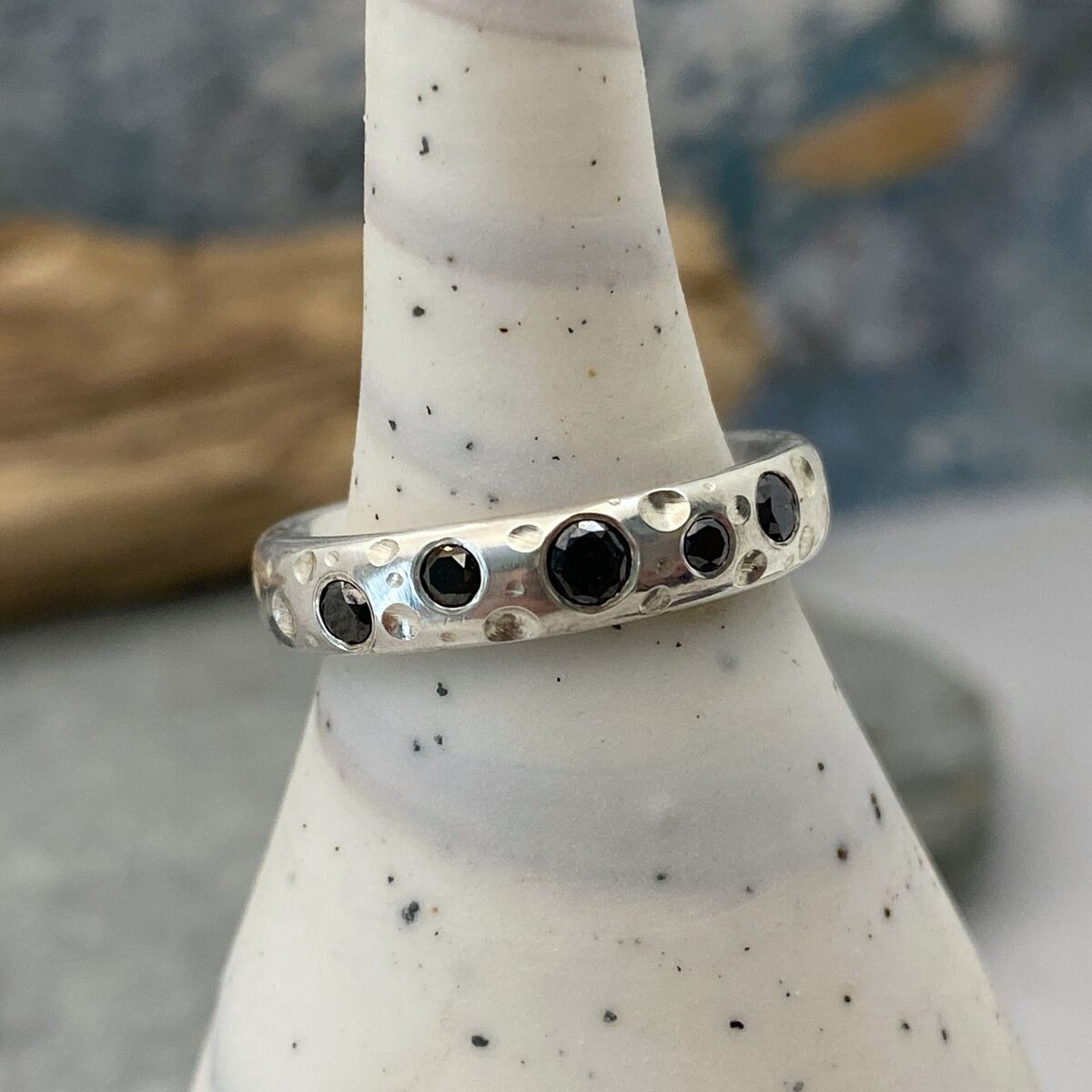 Black diamond ring