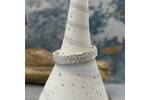 Chunky silver ring band
