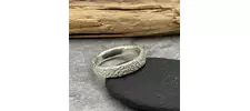Chunky silver ring band 2