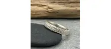 Chunky silver ring band 3