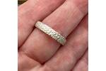 Chunky silver ring band 4