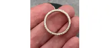 Chunky silver ring band 5