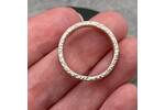 Chunky silver ring band 5