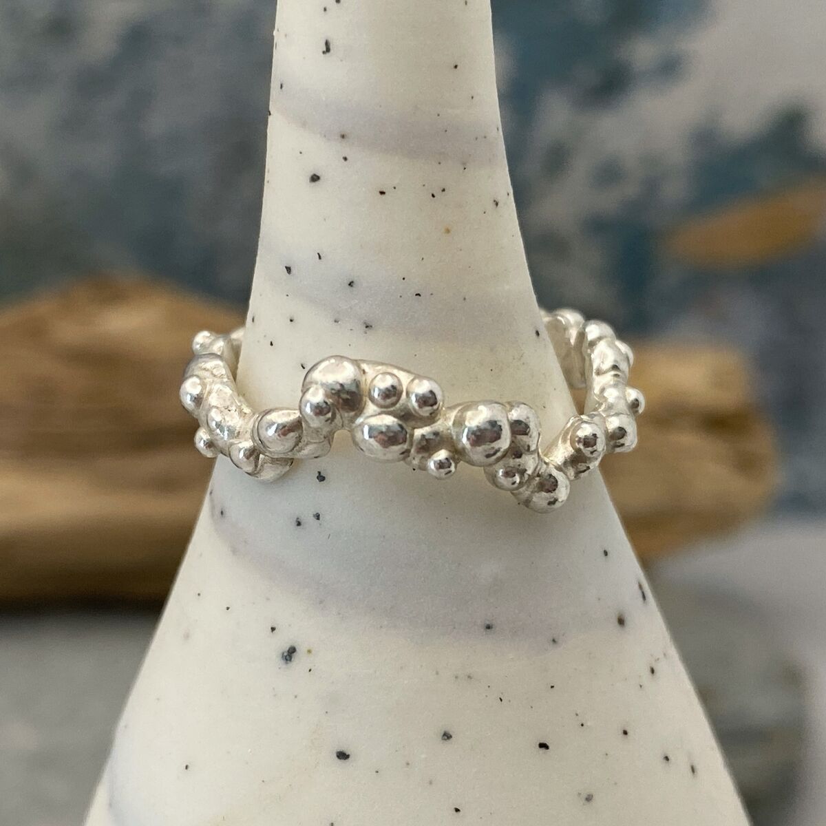Organic granulated sea foam ring 6