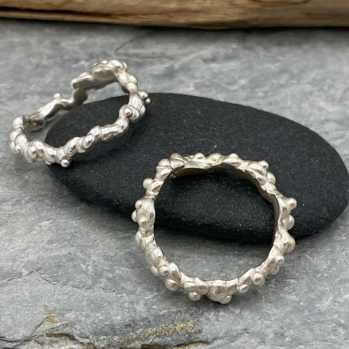Organic granulated sea foam ring 4