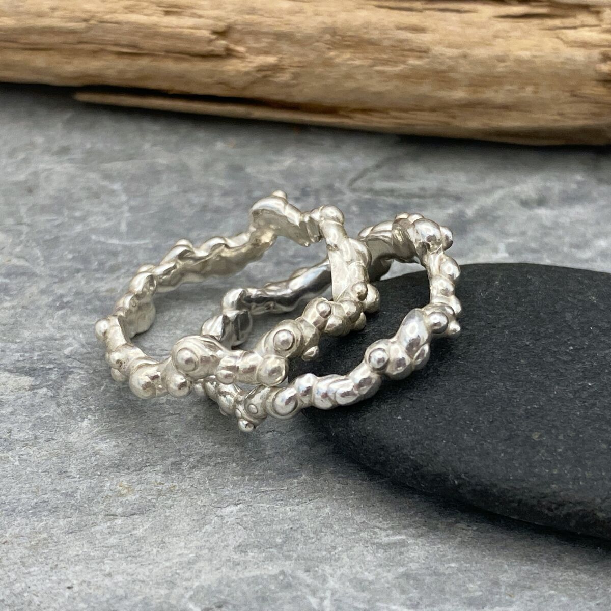 Organic granulated sea foam ring 3