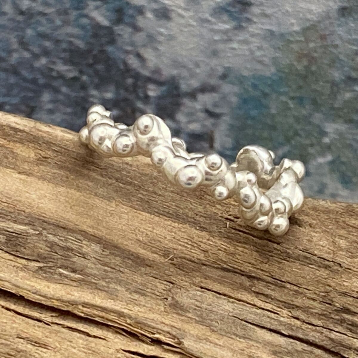 Organic granulated sea foam ring 8
