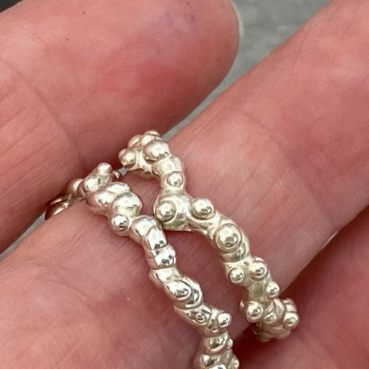 Organic granulated sea foam ring 2