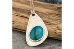 Blue Peruvian Opal pendant 2