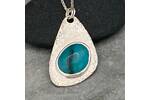 Blue Peruvian Opal pendant 3