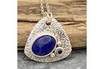 Lapis and sapphire pendant 3